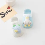 Mini Fashion™ - Comfort&Schattig - Kinder Sokken 1+1 GRATIS: Wit - Blauw / 16 (0-6 maanden) | Educatief Speelgoed