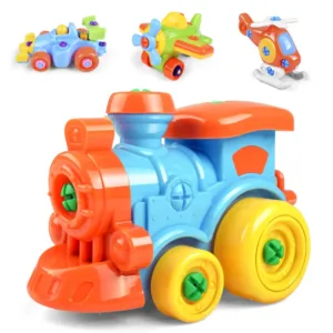 DIY Vehicle™ – Monteer en Rijd – Speelgoedauto Schroef Set Trein | Educatief Speelgoed