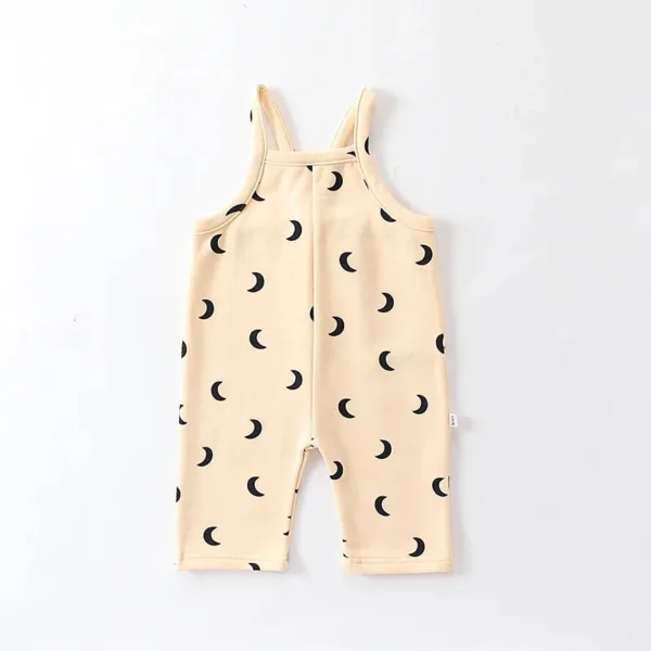 Mini Fashion - Comfortabele en Stijlvolle Kledingset - Baby Outfit Tuinbroek (C) - Crème / 90 (18–24 maanden) L | Educatief Speelgoed - Afbeelding 1