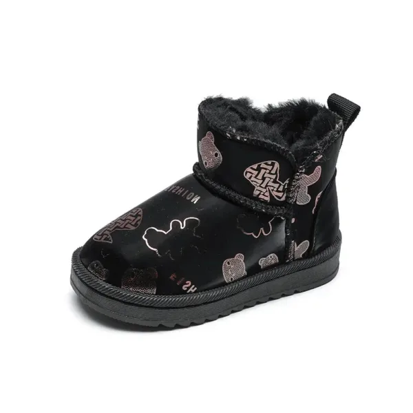 Mini Fashion™ - Waterdicht Ontwerp - Kinder Snowboots Fashion Print Zwart / 25 (3-4 jaar) | Educatief Speelgoed - Afbeelding 1