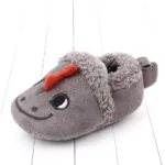Mini Fashion™ - Knuffel zachte dieren - Peuter Dieren pantoffels Draak Grijs / 15 (0-6 maanden) | Educatief Speelgoed