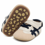 Mini Fashion™ - Anti-Slip Zolen - Baby Sportschoenen Donker Blauw / 16 (0-6 maanden) | Educatief Speelgoed