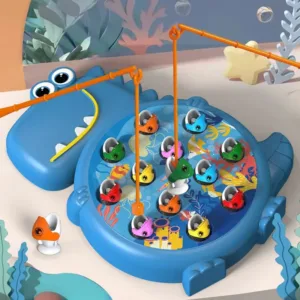 Dino Fishing Set™ – Verbeter de concentratie – Magnetisch Visspel Blauw | Educatief Speelgoed