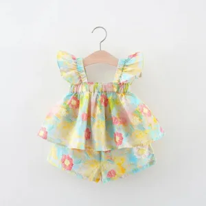 Mini Fashion™ - Zomerbloem Chic - Zomer Jurkje Peony-print 8 (12-18 maanden) | Educatief Speelgoed