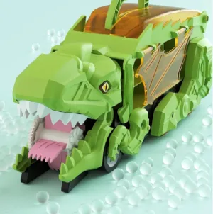 Dino Devour Car™ - Dino Power - Dino Speelgoedauto Groen 4 auto's | Educatief Speelgoed