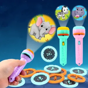 Story Torch™ - Bedtijd Magie - Zaklamp projector Paars | Educatief Speelgoed