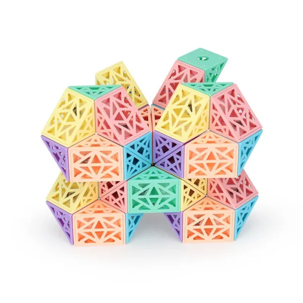 Snake Cube Set™ - Bouw, Draai&Ontdek - Bouwblokkenset 36 onderdelen | Educatief Speelgoed - Afbeelding 1
