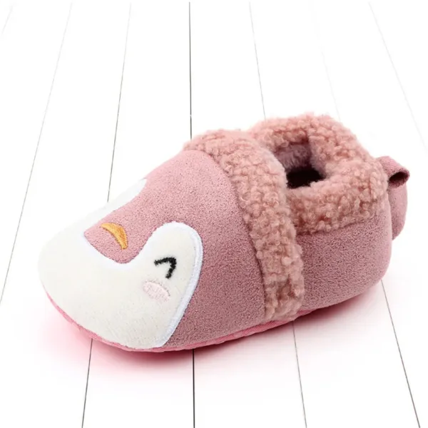 Mini Fashion™ - Knuffel zachte dieren - Peuter Dieren pantoffels Pinguin Roze / 15 (0-6 maanden) | Educatief Speelgoed - Afbeelding 1