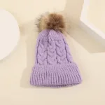 Mini Fashion™ - Eigen lettertype - Muts met pompon Paars / 7 | Educatief Speelgoed