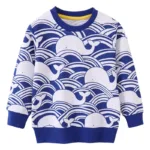 Mini Fashion™ - Walvis Sweater Blauw / 130 (6 jaar) | Educatief Speelgoed