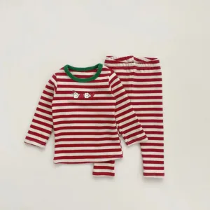 Mini Fashion™ - Comfortabel&Warm - Kerst Pyjama Rood / 66 (6-9 maanden) | Educatief Speelgoed