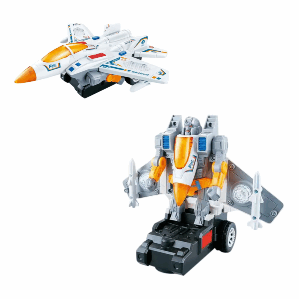 Transformer Car™ - Transformeren en rijden - speelgoedauto Straaljager en Transformer | Educatief Speelgoed - Afbeelding 1
