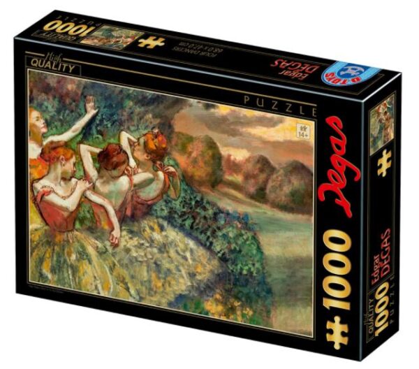 Edgar Degas - Four Dancers (1000) - Dtoys  Legpuzzel - Afbeelding 1