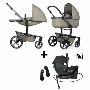 Kinderwagen Joolz Day5 Sage Green + Autostoel Jacky Pro 360° All Black&Base&Adapterset