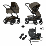 Kinderwagen Joolz Geo³ Hazel Brown Special Edition + Autostoel Jacky Pro 360° All Black&Base&Adapterset