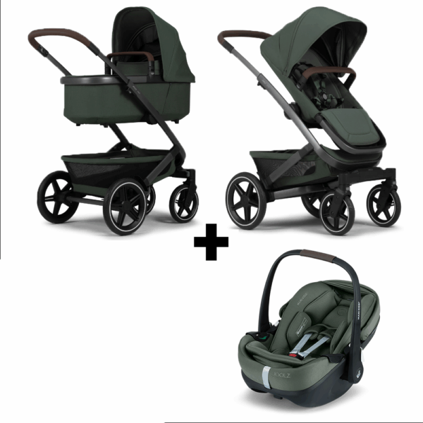 Kinderwagen Joolz Geo³ Forest Green + Autostoel Joolz x Maxi-Cosi Pebble Pro 360 - Afbeelding 1