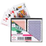 Geplastificeerde Speelkaarten (blauw + rood) - Engelhart Kaartspel