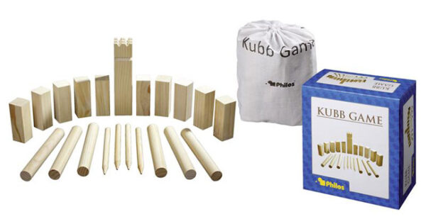 Kubb Game Grenen - Philos Volksspel|Buitenspel - Afbeelding 1