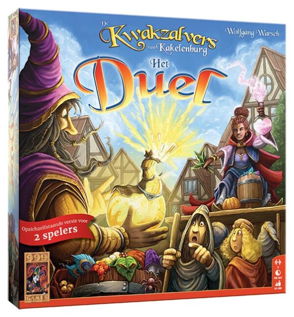 De Kwakzalvers van Kakelenburg: Het Duel - 999 games Bordspel - Afbeelding 1