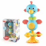Soothing Rattle Toy™ - Sensorisch Baby Speelgoed met zuignap Blauwe Vogel Ballen | Educatief Speelgoed