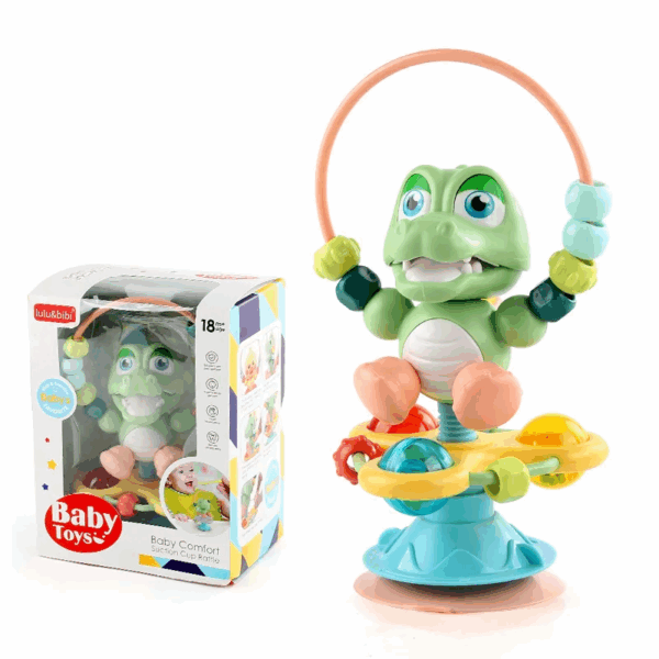 Soothing Rattle Toy™ - Sensorisch Baby Speelgoed met zuignap Krokodil Ballen | Educatief Speelgoed - Afbeelding 1