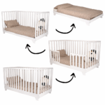 Set | Meegroeiledikant Colorfull Home Lois V2 Pure White + Matras ABZ Airflow Pro + Hoeslaken Meyco Wit (2st)