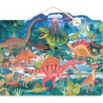 Houten magnetische puzzel: Dinosaurussen (48) - Speedy Monkey  Inlegpuzzel|Legpuzzel