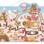 Houten magnetische puzzel: Snoep (48) - Speedy Monkey  Inlegpuzzel|Legpuzzel