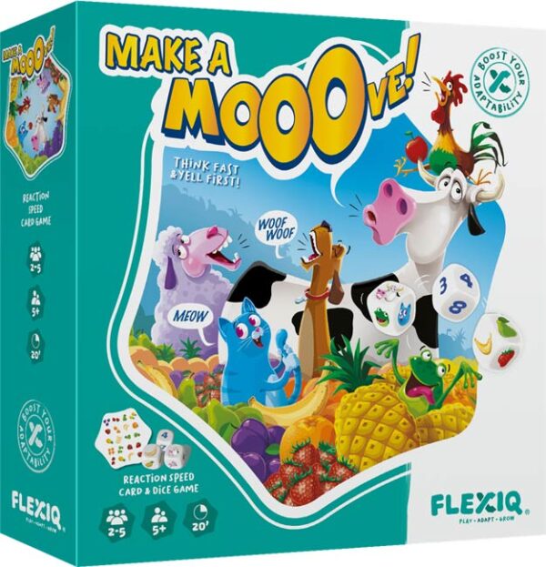 Make a Mooove - FlexIQ Dobbelspel|Reactiespel|Partyspel - Afbeelding 1