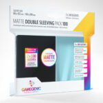 Standard Card Game Sleeves MATTE Double Sleeving Pack (66x91mm) ZWART (100) - Gamegenic