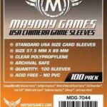 USA Chimera Game Sleeves (57,5x89mm) clear (100) - Mayday Games