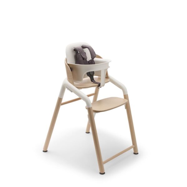 Set | Kinderstoel Bugaboo Giraffe Natural Wood/White + Babyset - Afbeelding 1