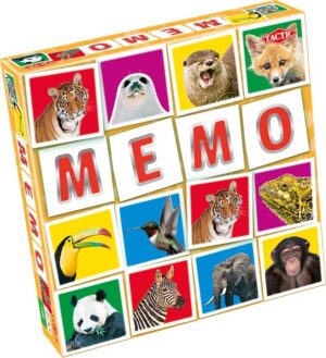 Memory Wilde Dieren - Tactic Kaartspel