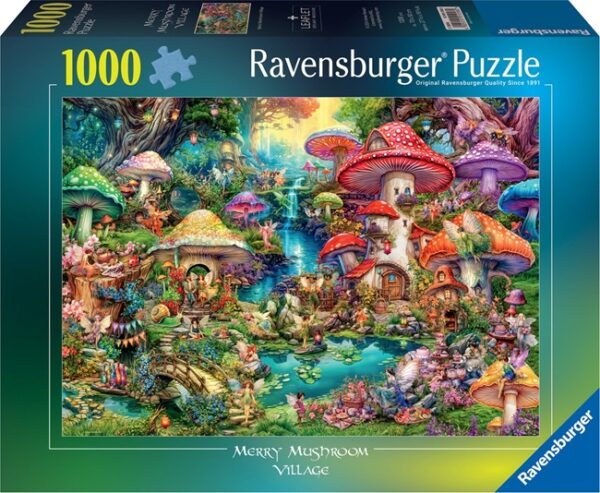 Merry Mushroom Village (1000) - Ravensburger  Legpuzzel - Afbeelding 1