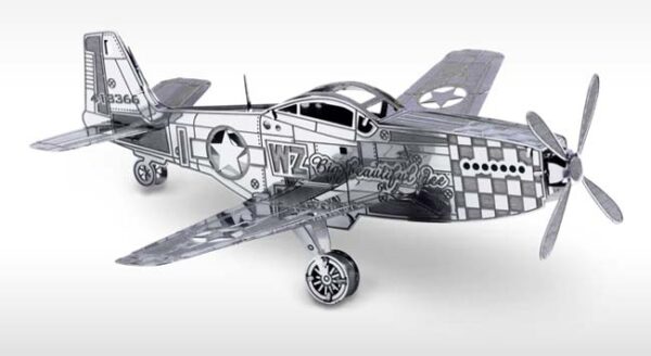 Metal Earth - Mustang P-51 - Fascinations  3d Puzzel - Afbeelding 1