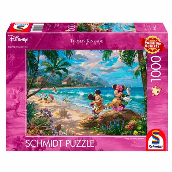 Mickey & Minnie in Hawaii (1000) - Schmidt  Legpuzzel - Afbeelding 1