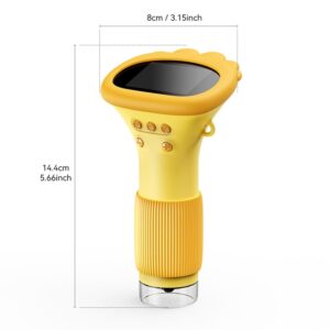 Kids Microscope– Wetenschap Ontdekken – Draagbare Microscoop Geel | Educatief Speelgoed