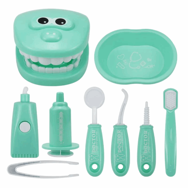 Tooth Time™ – Lachen&Leren– Tandarts Set Kinderen Groen | Educatief Speelgoed - Afbeelding 1