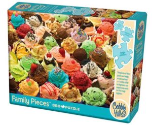 More Ice Cream (350) - familiepuzzel - Cobble Hill  Legpuzzel