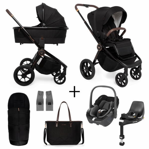 Kinderwagen Muuvo Quick SE2 2-in-1 Set Sunset Black + Autostoel Maxi-Cosi Pebble 360&Base&Adapterset - Afbeelding 1
