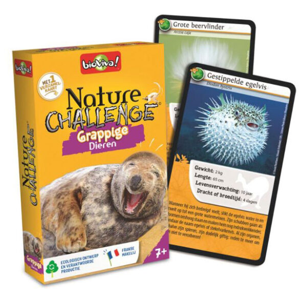 Nature Challenge - Grappige Dieren - Bioviva Kaartspel|Educatief - Afbeelding 1