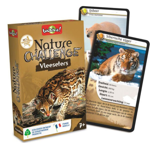 Nature Challenge - Vleeseters - Bioviva Kaartspel|Educatief - Afbeelding 1