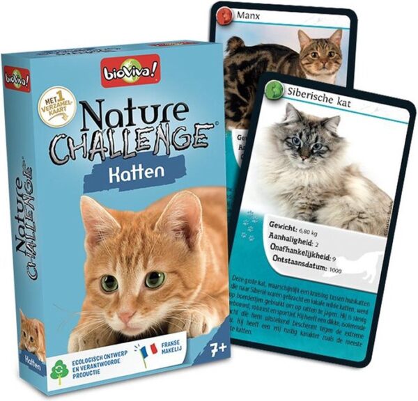 Nature Challenge - Katten - Bioviva Kaartspel|Educatief - Afbeelding 1