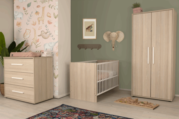 Babykamer Colorfull Home Noah Wit Beuken - Afbeelding 1