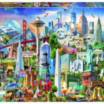 Symbolen van Noord-Amerika (1500) - Educa  Legpuzzel