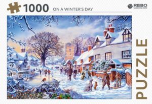 On a winter's day (1000) - Rebo  Legpuzzel