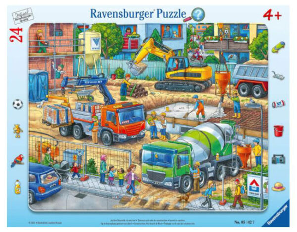 Op de bouwplaats gebeurt van alles! (24) - Ravensburger  Inlegpuzzel|Legpuzzel - Afbeelding 1