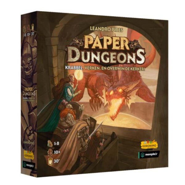 Paper Dungeons (NL) - Geronimo Games Bordspel - Afbeelding 1
