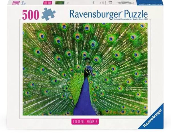 Peacock (500) - Ravensburger  Legpuzzel - Afbeelding 1
