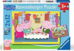 Peppa Pig: Feestje met Peppa (2x 12) - Ravensburger  Legpuzzel